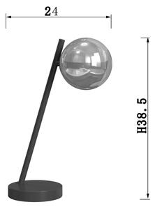 ONLI - Настолна лампа PALOMA 1xG9/10W/230V 38,5 см черен/опушен
