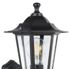 EGLO 22469 - Екстериорен аплик със сензор LATERNA 1xE27/60W черен