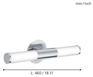 Eglo 87219 - Баня стенен лампион PALMERA 2xE14/40W/230V IP44