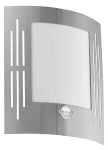 EGLO 88144 - със сензор Екстериорна Стенна лампа CITY 1xE27/15W/230V IP44