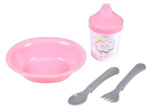 Пластмасов детски комплект за хранене 4 бр. Cloud – Bébé Douceur