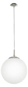 EGLO 85263 - Пендел RONDO 1xE27/60W/230V Ø 30 см бял