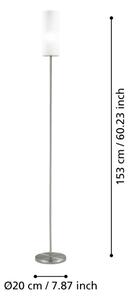 EGLO 85982 - Лампион TROY 3 1xE27/40W бял