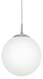 EGLO 85263 - Пендел RONDO 1xE27/60W/230V Ø 30 см бял