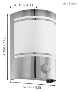 EGLO 30192 - Екстериорна лампа CERNO 1xE27/40W IP44