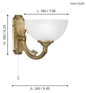 EGLO 82751 - Аплик SAVOY 1xE14/40W/230V