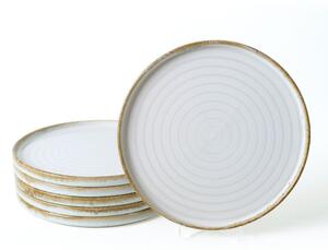 Бели глинени чинии в комплект от 6 бр. ø 27 cm – Hermia