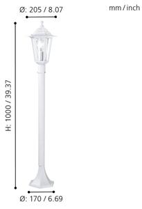 EGLO 22995 - Екстериорна лампа LATERNA 5 1xE27/60W