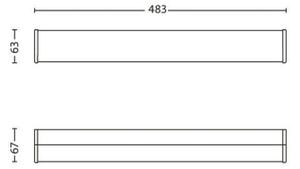 Philips 34059/11/16 - LED Стенна За баня лампа MYBATHROOM FIT 3xLED/2,5W IP44