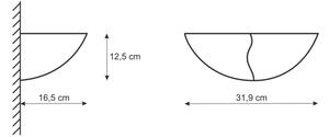 Аплик FALA 1xE14/12W/230V гипс/бял