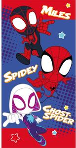 Червено-синя памучна детска кърпа 70x140 cm Spidey – Jerry Fabrics