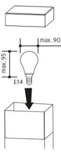 Екстериорна лампа GARD 1xE14/60W/230V IP44