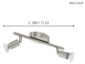 Eglo 92596 - LED спот BUZZ 2xGU10/2,8W/230V