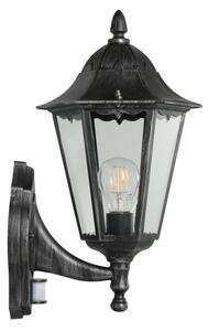Eglo 93458 - Екстериорна Стенна лампа на сензор NAVEDO 1xE27/60W/230V IP44