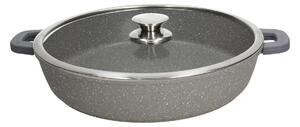 Тиган с капак и ръкохватка TOGNANA MYTHOS Marble Nero Floatec, 36 см