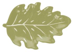 Зелена чиния TOGNANA RELIEF Foglie, 26x18x3 см