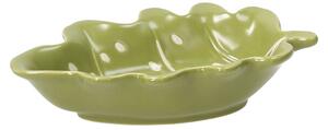 Зелена купа TOGNANA RELIEF Foglie, 15x10x3.5 см