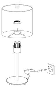 Eglo 31594 - Настолна лампа PASTERI 1xE27/60W/230V