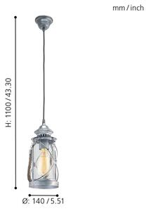 Eglo 49214 - Полилей BRADFORD 1xE27/60W/230V
