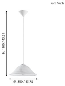 Eglo 90978 - Полилей ALBANY 1xE27/60W/230V