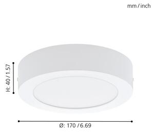 Eglo 94072 - LED таванно осветително тяло FUEVA 1 LED/10,89W/230V