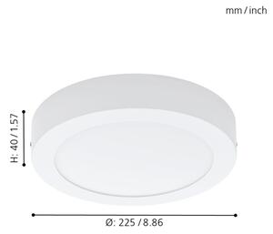 Eglo 94075 - LED таванно осветително тяло FUEVA 1 LED/16,47W/230V