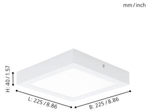 Eglo 94078 - LED таванно осветително тяло FUEVA 1 LED/16,44W/230V