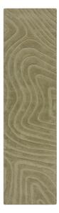 Каки ръчно изработена вълнена пътека 60x230 cm Mesmerise Sage – Flair Rugs