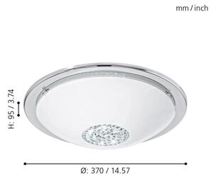 Eglo 93778 - LED таванно осветително тяло GIOLINA LED/12W/230V