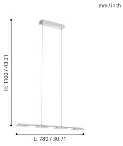 Eglo 94244 - LED висящо осветително тяло CARTAMA 4xLED/4,5W/230V
