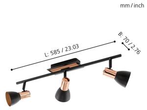 Eglo 94586 - LED Точково осветително тяло BARNHAM 3xGU10/3,3W/230V