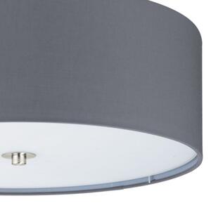 Eglo 55277 - Таванно осветително тяло PASTERI 3xE27/25W/230V, диаметър 47,5 см, сиво