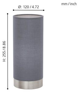 Eglo 95119 - Димируема Настолна лампа PASTERI 1xE27/60W/230V