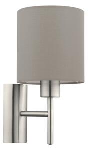 Eglo 94925 - Стенно осветително PASTERI 1xE27/60W/230V таупе