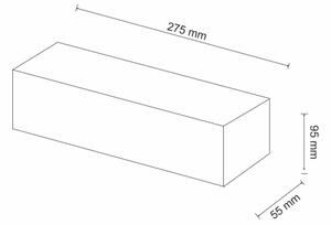 Аплик CEGIELKA 1xE14/12W/230V гипс/бял