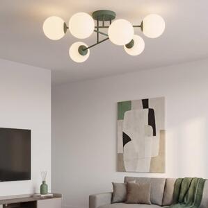 Плафонен полилей ROMA 6xE14/10W/230V зелен