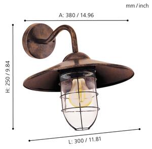 Eglo 94863 - Екстериорен аплик MELGOA 1xE27/60W/230V IP44