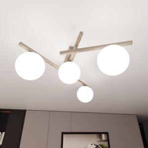 Таванно осветително тяло SMART 4xE14/10W/230V бежово/бяло