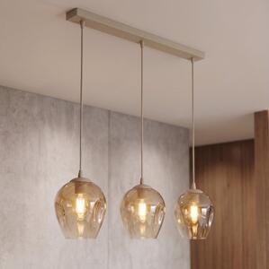 Полилей на кабел ISTAR 3xE27/15W/230V бежово/опушено бежово