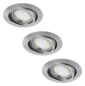 Rabalux 1166 - Комплект от 3 LED вградени осветителни тела LITE 3xGU10/3W/230V