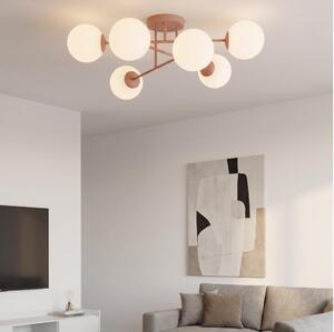 Плафонен полилей ROMA 6xE14/10W/230V розов