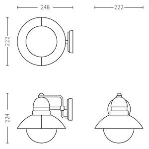 Philips 17237/30/PN - Екстериорна лампа MYGARDEN HOVERFLY 1xE27/60W/230V IP44