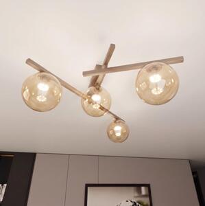 Плафон SMART 4xE14/10W/230V бежово/димно бежово