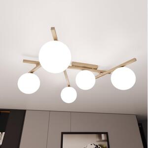 Таванно осветително тяло SMART 5xE14/10W/230V бежово/бяло