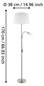 Eglo 95686 - Стояща лампа CONESA 1xE27/60W + 1xE14/40W