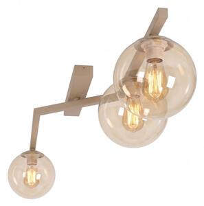 Tavanно osветително тяло NATON 3xE14/10W/230V бежово/опушено бежово