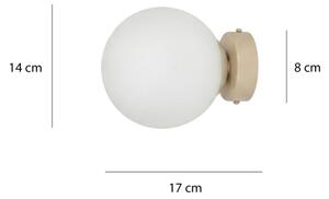 Стенно осветително тяло MAGNUS 1xE14/10W/230V бежово/бяло