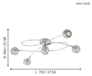 Eglo 94251 - LED Прожектор, луна LOCANDA 5xGU10-LED/3W/230V