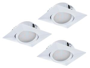 Eglo 95844 - комплект от 3 вградени таванни LED осветителни тела PINEDA LED/4,9W/230V