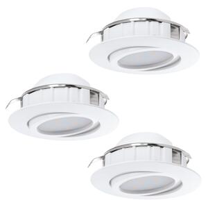 Eglo 95851 - комплект от 3 вградени LED осветителни тела PINEDA LED/4,9W/230V